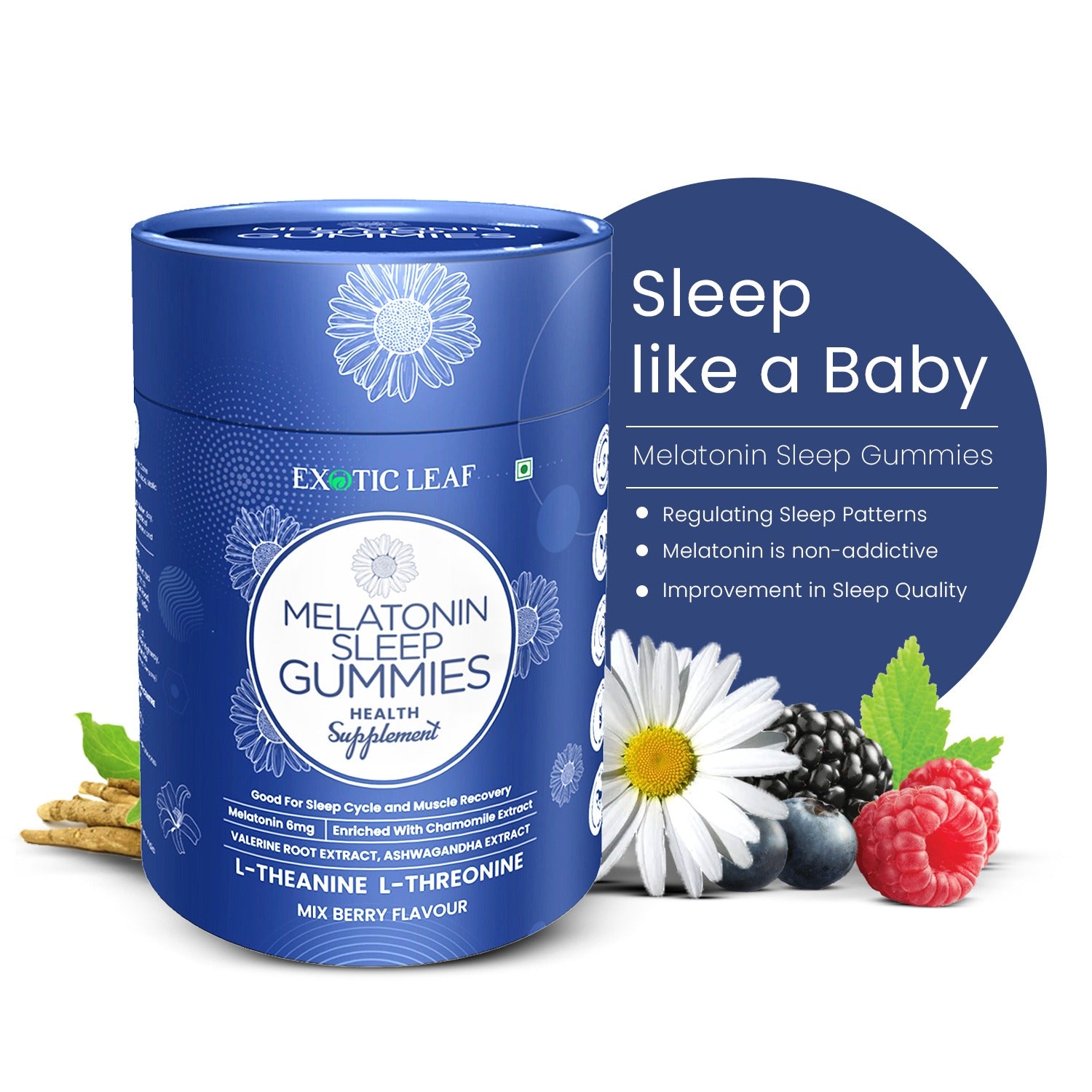 Melatonin Sleep Gummies for Sleep and Muscle Recovery