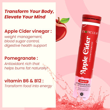 ACV "Apple Flavour" Apple Cider Vinegar Effervescent Tablet
